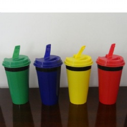 14 oz Plastic AS wring cap coffee mug drink mug