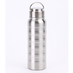 15OZ dual-wall stainless steel screw cup heat/cold protection sport handle portable water bottle