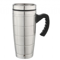 16OZ dual-wall stainless steel vacuum mug with vacuum handle